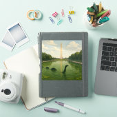 ネス湖のワシントンモニュメント反射プール シール (iPadカバー)