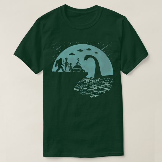 ネス湖の怪物S Tシャツ (デザイン正面)