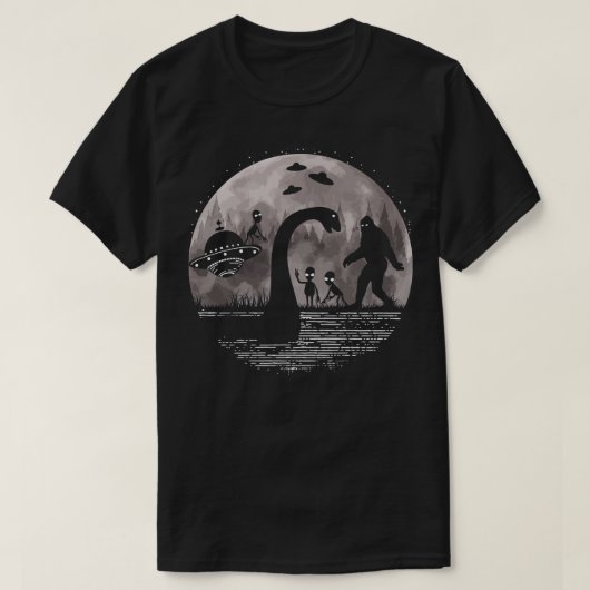 ネス湖の怪獣とS 7 Tシャツ (デザイン正面)