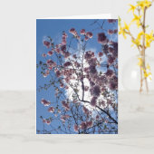 ネス湖の挨拶状からの春の花 カード (黄色い花)