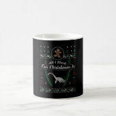 ネス湖モンスタークリスマス醜いシャツ コーヒーマグカップ (中央)