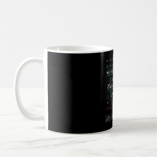 ネス湖モンスタークリスマス醜いシャツ コーヒーマグカップ (左)