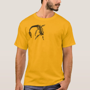 ネス湖モンスター/Plesiosaurの化石のTシャツ Tシャツ