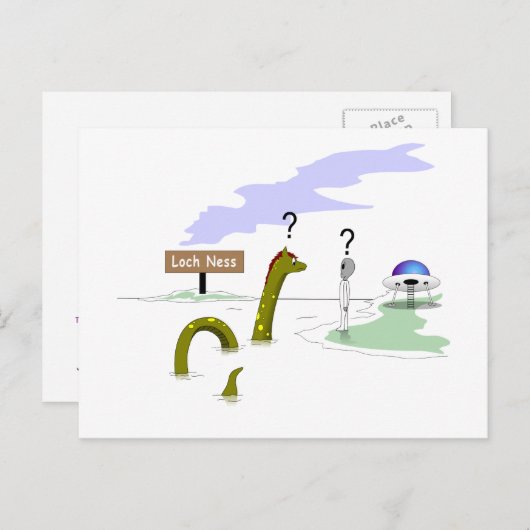 ネス湖 ポストカード (正面/裏面)