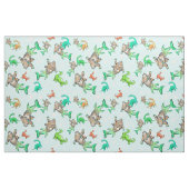 ネス湖Merm-squatchの人魚のサスカッチの生地 ファブリック (ファットクウォーター)