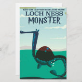 ネス・モンスタートラベルおもしろいポスター 便箋 (正面/裏面)