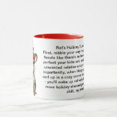 ネズミおもしろいの休日の生存のヒント マグカップ (中央)