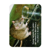 ネズミおもしろい磁石 マグネット (縦)