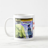 ネズミおよび人の引用文の コーヒーマグカップ (左)