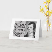 ネズミおよび人 カード (黄色い花)