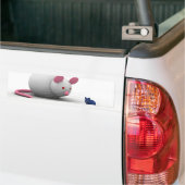 ネズミおよび猫のゲーム バンパーステッカー (トラック上)