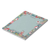 ネズミお洒落マッシュルームウッドランドクリスマス ノートパッド (回転)