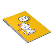 ネズミか魚？ペットおもしろいの深いの考え猫が ノートブック (右側)