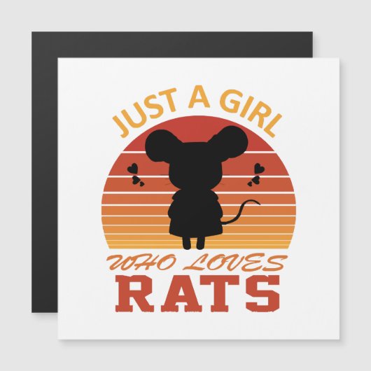 ネズミが大好きな女の子 (正面/裏面)