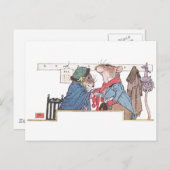 ネズミが寒さのためにバンドル ポストカード (正面/裏面)