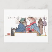 ネズミが寒さのためにバンドル ポストカード (正面)