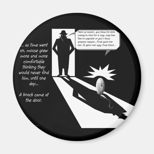 ネズミが手に入れる マグネット (正面)