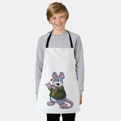 ネズミが新郎でスーツを着ている エプロン (着用した状態)