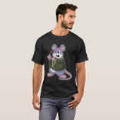 ネズミが新郎でスーツを着ている Tシャツ (正面フル)