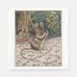 ネズミが針を通す（ビアトリックス・ポッター） スタンダードランチョンナプキン