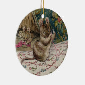 ネズミが針を通す（ビアトリックス・ポッター） セラミックオーナメント (右)