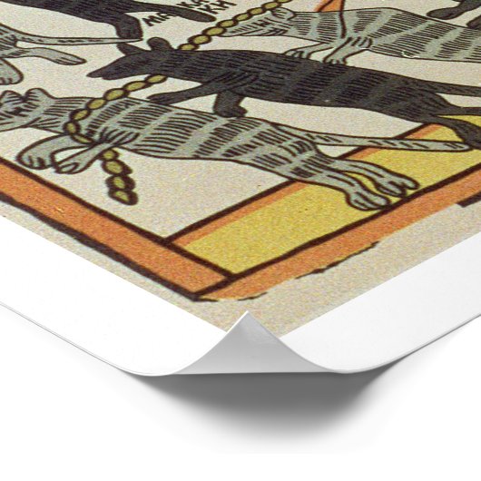 ネズミたちが猫を埋めロシアのる18世紀後半 ポスター (角)