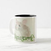 ネズミだ!ママの2音マグ ツートーンマグカップ (正面左)