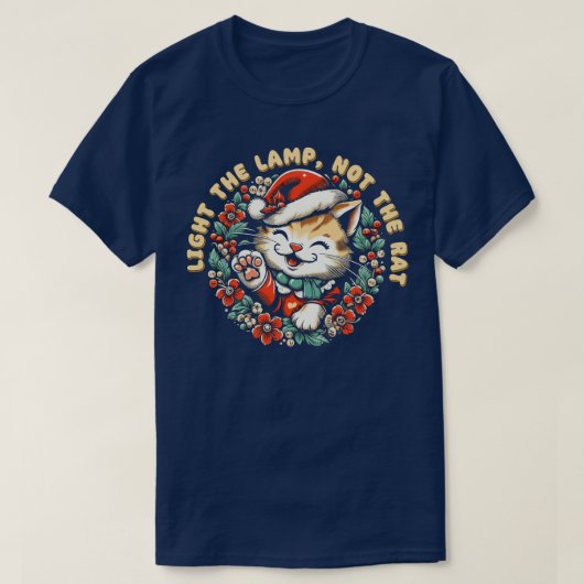 ネズミではなくランプを点灯させる1 Tシャツ (デザイン正面)