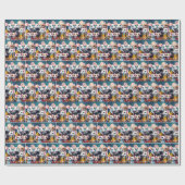 ネズミでポーズを取る ラッピングペーパー (フラット)