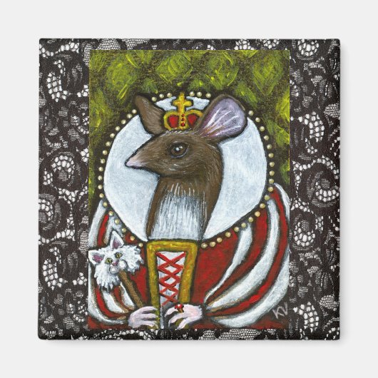 ネズミとネズミの女王 マグネット (正面)