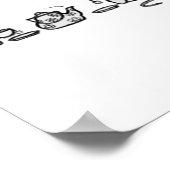 ネズミとネズミは大茶のパーティーシールを持つ ポスター (角)