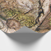 ネズミとモグラがピクニックをする – Arthur Rackham ラッピングペーパー (角)