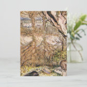 ネズミとモグラがピクニックをする – Arthur Rackham 招待状 (スタンド正面)