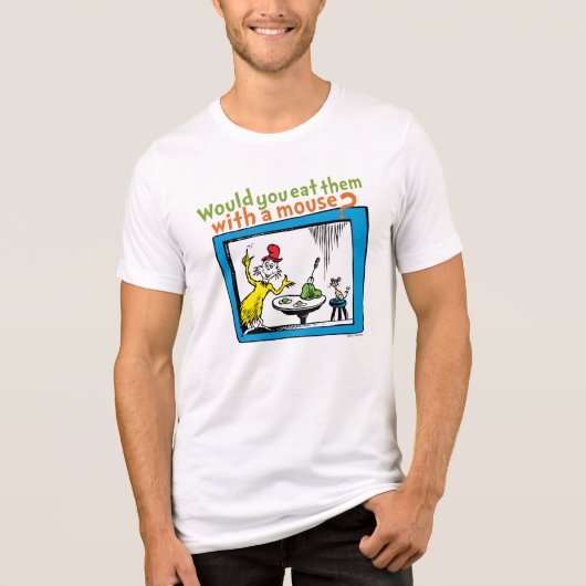 ネズミと一緒に食べますか？ トライブレンドＴシャツ (正面)