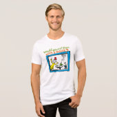 ネズミと一緒に食べますか？ トライブレンドＴシャツ (正面全面)