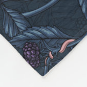 ネズミと海軍のブラックベリー フリースブランケット (角)