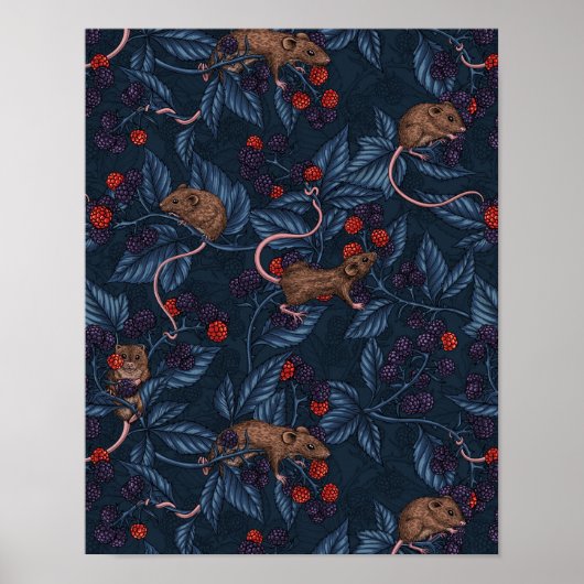 ネズミと海軍のブラックベリー ポスター (正面)