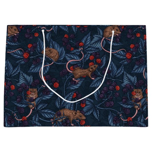 ネズミと海軍のブラックベリー ラージペーパーバッグ (正面)