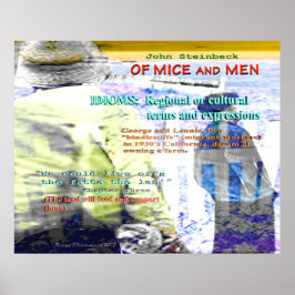 ネズミと男性の慣用句 ポスター