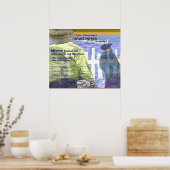 ネズミと男性の熟語 ポスター (キッチン)