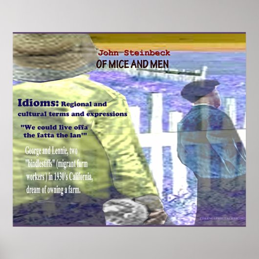 ネズミと男性の熟語 ポスター (正面)