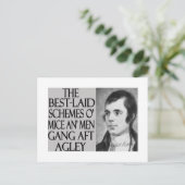 ネズミと男性 ポストカード (スタンド正面)