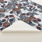 ネズミと白い黒い果実 シェルパブランケット (3/4)