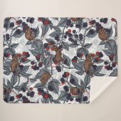 ネズミと白い黒い果実 シェルパブランケット (正面(横))