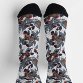 ネズミと白い黒い果実 ソックス (上部)