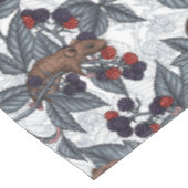 ネズミと白い黒い果実 テーブルクロス (アングル)