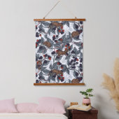 ネズミと白い黒い果実 吊り下げ型タペストリー (寝室)