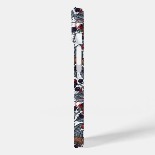 ネズミと白い黒い果実 Case-Mate iPhoneケース (裏面 / 左)