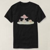 ネズミと茶 Tシャツ (デザイン正面)