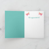 ネズミと蝶のサンキューカード サンキューカード (内部)